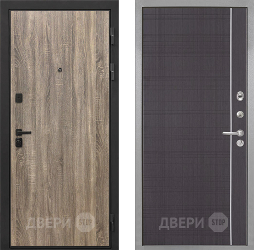 Дверь Интекрон (INTECRON) Профит Black Дуб Турин В-07 с молдингом Венге в Солнечногорске