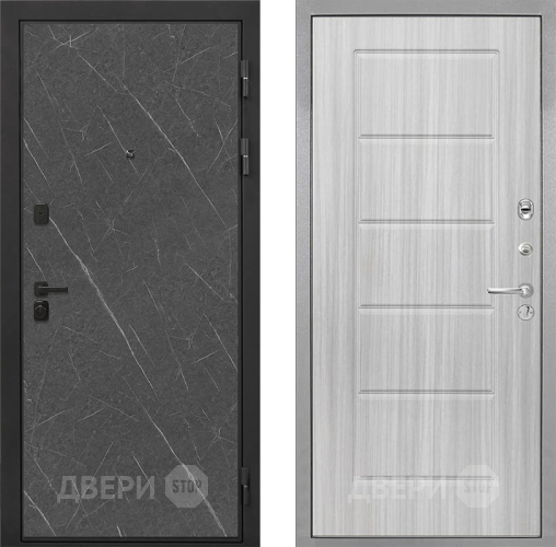 Входная металлическая Дверь Интекрон (INTECRON) Профит Black Гранит Лава Оникс ФЛ-39 Сандал белый в Солнечногорске