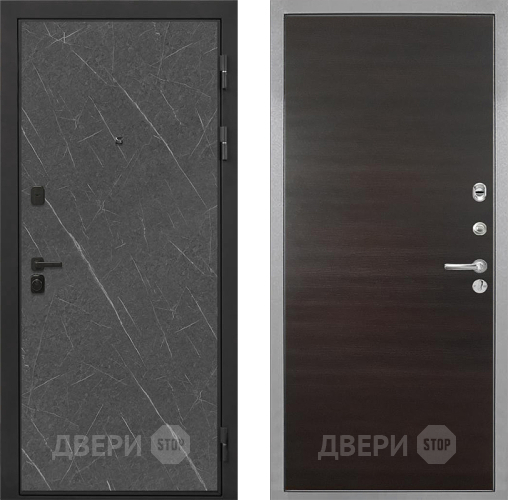Дверь Интекрон (INTECRON) Профит Black Гранит Лава Оникс Гладкая Эковенге поперечный в Солнечногорске
