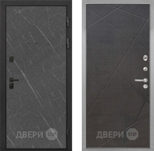 Входная металлическая Дверь Интекрон (INTECRON) Профит Black Гранит Лава Оникс Лучи-М Венге распил кофе в Солнечногорске