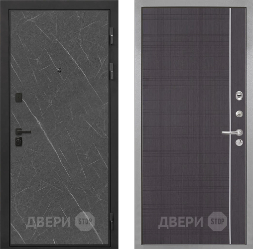 Входная металлическая Дверь Интекрон (INTECRON) Профит Black Гранит Лава Оникс В-07 с молдингом Венге в Солнечногорске