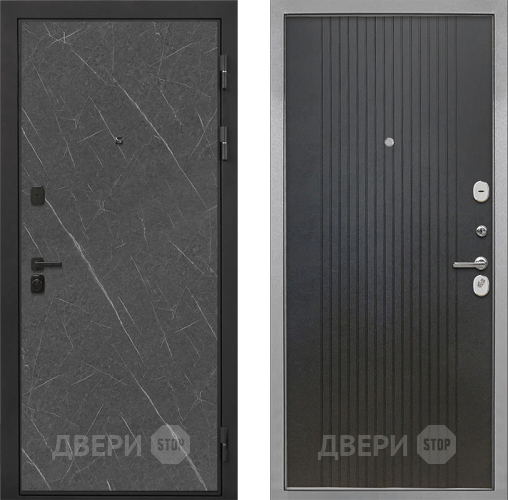 Входная металлическая Дверь Интекрон (INTECRON) Профит Black Гранит Лава Оникс ФЛ-295 Лофт черный в Солнечногорске
