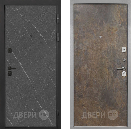 Дверь Интекрон (INTECRON) Профит Black Гранит Лава Оникс Гладкая Гранж в Солнечногорске