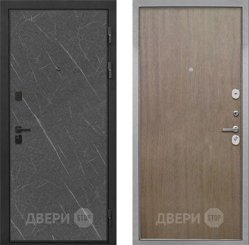 Входная металлическая Дверь Интекрон (INTECRON) Профит Black Гранит Лава Оникс Гладкая шпон Венге коричневый в Солнечногорске