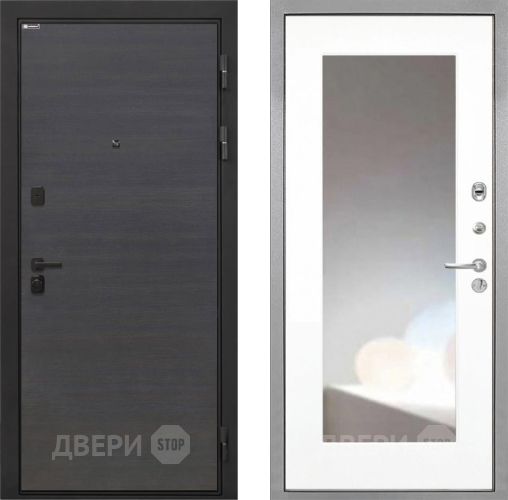 Дверь Интекрон (INTECRON) Профит Black Эковенге ФЛЗ-120-М Зеркало Белый матовый в Солнечногорске