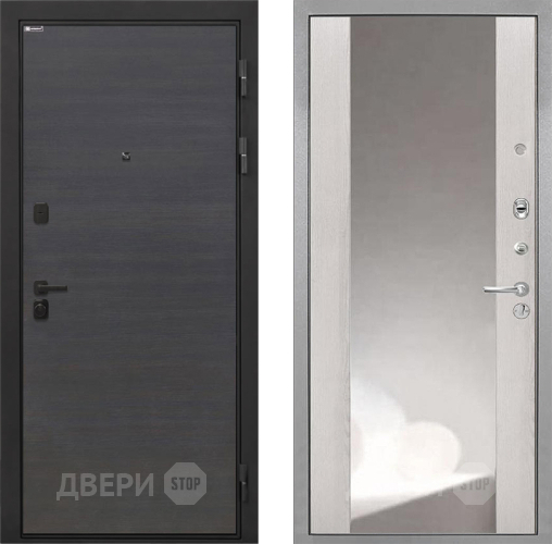 Входная металлическая Дверь Интекрон (INTECRON) Профит Black Эковенге ФЛЗ-516 Зеркало Сосна белая в Солнечногорске
