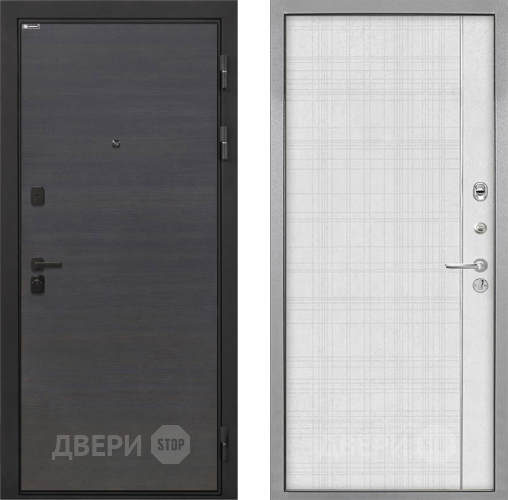 Дверь Интекрон (INTECRON) Профит Black Эковенге В-07 с молдингом Лофт белый в Солнечногорске