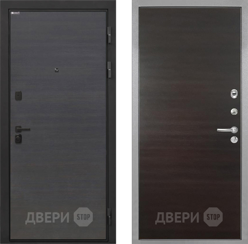 Дверь Интекрон (INTECRON) Профит Black Эковенге Гладкая Эковенге поперечный в Солнечногорске