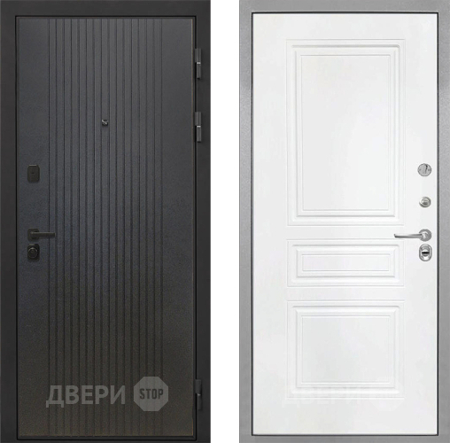 Входная металлическая Дверь Интекрон (INTECRON) Профит Black ФЛ-295 ФЛ-243 Белый матовый в Солнечногорске