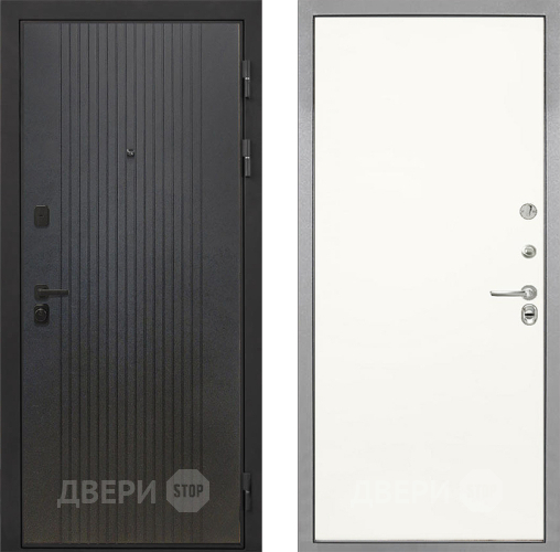 Входная металлическая Дверь Интекрон (INTECRON) Профит Black ФЛ-295 Гладкая Слоновая кость в Солнечногорске