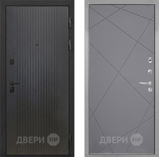 Дверь Интекрон (INTECRON) Профит Black ФЛ-295 Лучи-М Графит софт в Солнечногорске