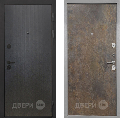 Входная металлическая Дверь Интекрон (INTECRON) Профит Black ФЛ-295 Гладкая Гранж в Солнечногорске