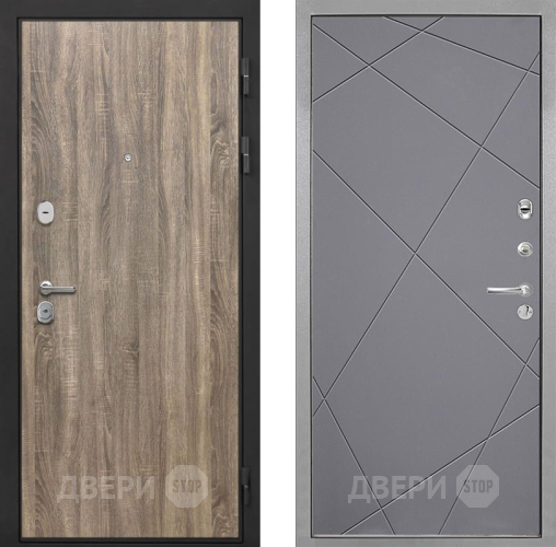 Дверь Интекрон (INTECRON) Гектор Дуб Турин Лучи-М Графит софт в Солнечногорске
