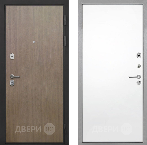 Входная металлическая Дверь Интекрон (INTECRON) Гектор Венге Коричневый Гладкая Силк Сноу в Солнечногорске