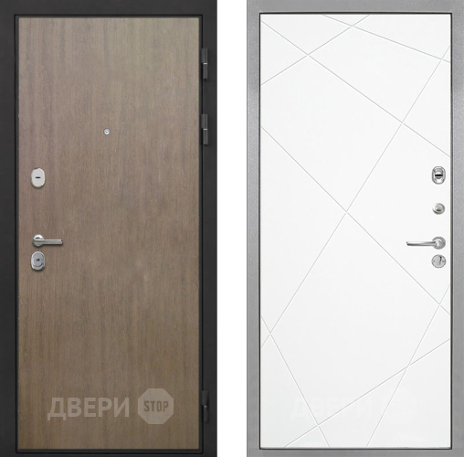 Входная металлическая Дверь Интекрон (INTECRON) Гектор Венге Коричневый Лучи-М Софт милк в Солнечногорске
