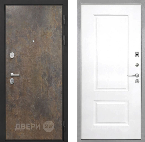 Входная металлическая Дверь Интекрон (INTECRON) Гектор Гранж Альба Роял Вуд белый в Солнечногорске