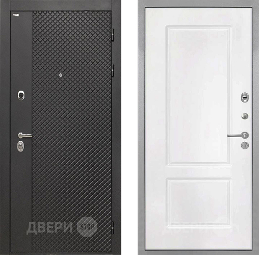 Входная металлическая Дверь Интекрон (INTECRON) Олимпия Black 4К КВ-2 Белый матовый в Солнечногорске