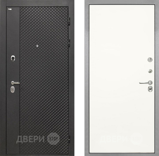 Входная металлическая Дверь Интекрон (INTECRON) Олимпия Black 4К Гладкая Слоновая кость в Солнечногорске
