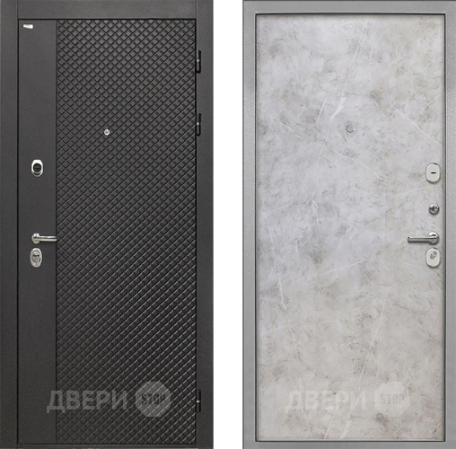 Входная металлическая Дверь Интекрон (INTECRON) Олимпия Black 4К Гладкая Мрамор светлый в Солнечногорске