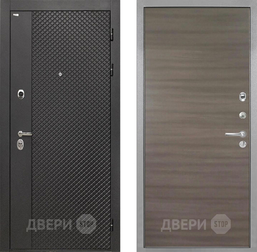 Входная металлическая Дверь Интекрон (INTECRON) Олимпия Black 4К Гладкая Дуб тоскано поперечный в Солнечногорске