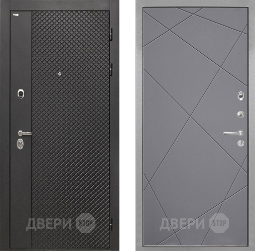 Дверь Интекрон (INTECRON) Олимпия Black 4К Лучи-М Графит софт в Солнечногорске