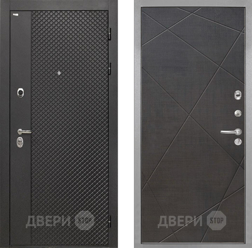 Входная металлическая Дверь Интекрон (INTECRON) Олимпия Black 4К Лучи-М Венге распил кофе в Солнечногорске