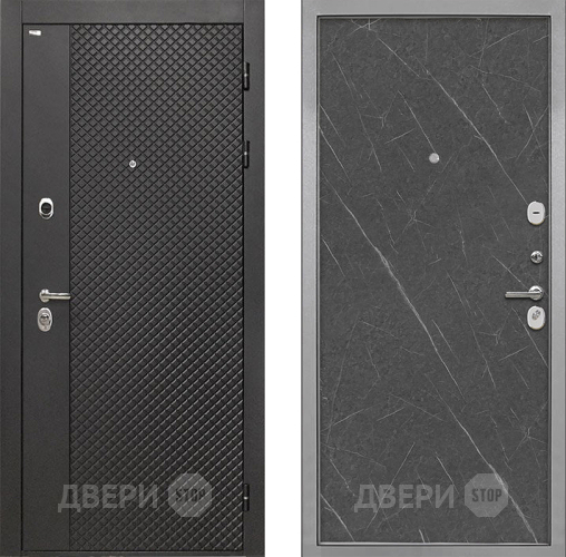 Входная металлическая Дверь Интекрон (INTECRON) Олимпия Black 4К Гладкая Гранит лава оникс в Солнечногорске