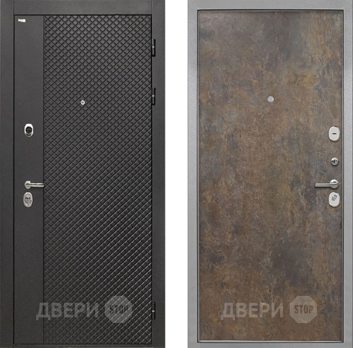Входная металлическая Дверь Интекрон (INTECRON) Олимпия Black 4К Гладкая Гранж в Солнечногорске