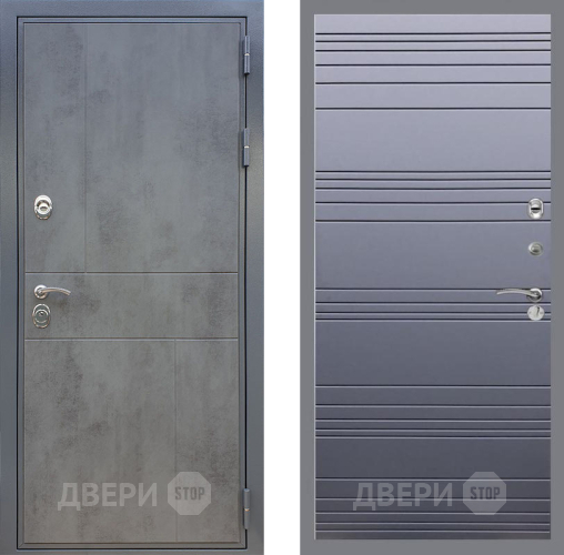 Дверь Рекс (REX) ФЛ-290 Line Силк титан в Солнечногорске