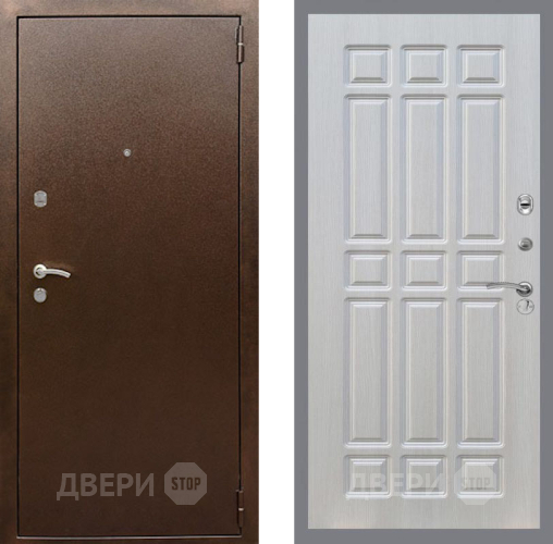 Дверь Рекс (REX) 1А Медный Антик FL-33 Лиственница беж в Солнечногорске