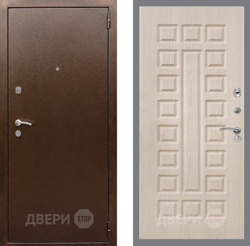 Дверь Рекс (REX) 1А Медный Антик FL-183 Беленый дуб в Солнечногорске