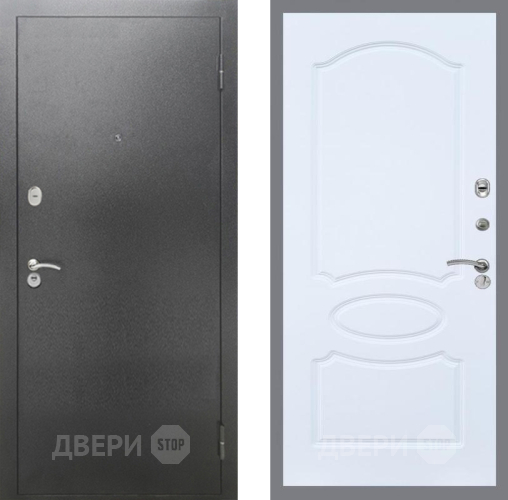 Дверь Рекс (REX) 2А Серебро Антик FL-128 Силк Сноу в Солнечногорске