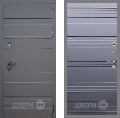 Входная металлическая Дверь Рекс (REX) 14 силк титан Line Силк титан в Солнечногорске