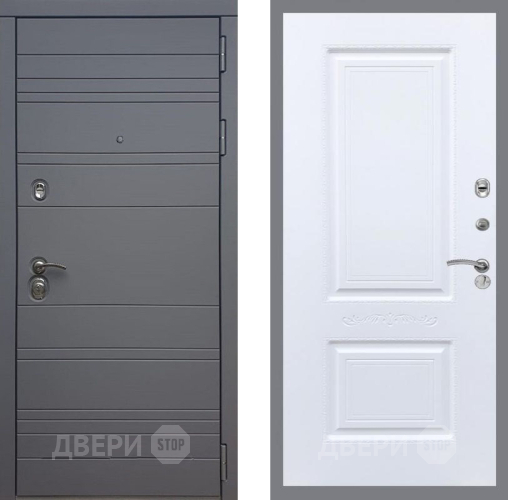 Входная металлическая Дверь Рекс (REX) 14 силк титан Смальта Силк Сноу в Солнечногорске