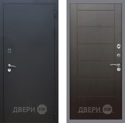 Входная металлическая Дверь Рекс (REX) 1A Черный Муар Сити Венге в Солнечногорске