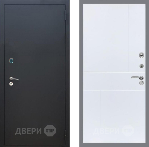 Дверь Рекс (REX) 1A Черный Муар FL-290 Силк Сноу в Солнечногорске