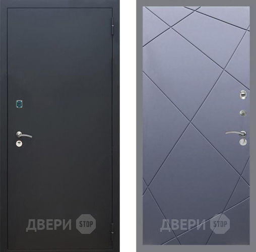 Дверь Рекс (REX) 1A Черный Муар FL-291 Силк титан в Солнечногорске