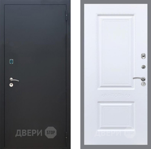 Дверь Рекс (REX) 1A Черный Муар Смальта Силк Сноу в Солнечногорске
