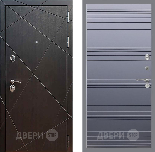 Входная металлическая Дверь Рекс (REX) 13 Венге Line Силк титан в Солнечногорске