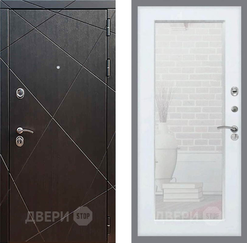 Дверь Рекс (REX) 13 Венге Зеркало Пастораль Силк Сноу в Солнечногорске