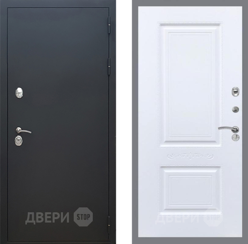Входная металлическая Дверь Рекс (REX) 5 Черный Муар Смальта Силк Сноу в Солнечногорске
