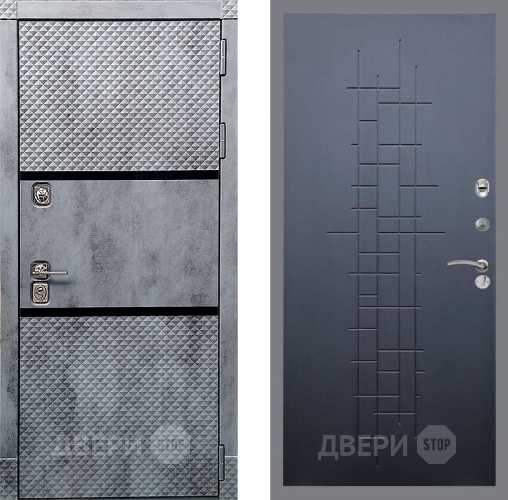 Входная металлическая Дверь Рекс (REX) 15 Бетон Темный FL-289 Ясень черный в Солнечногорске