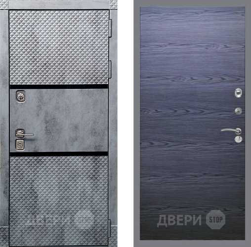 Дверь Рекс (REX) 15 Бетон Темный GL Дуб тангенальный черный в Солнечногорске