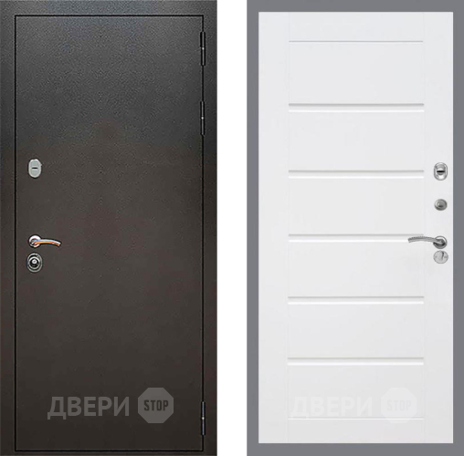 Входная металлическая Дверь Рекс (REX) 5 Серебро Антик Сити Белый ясень в Солнечногорске