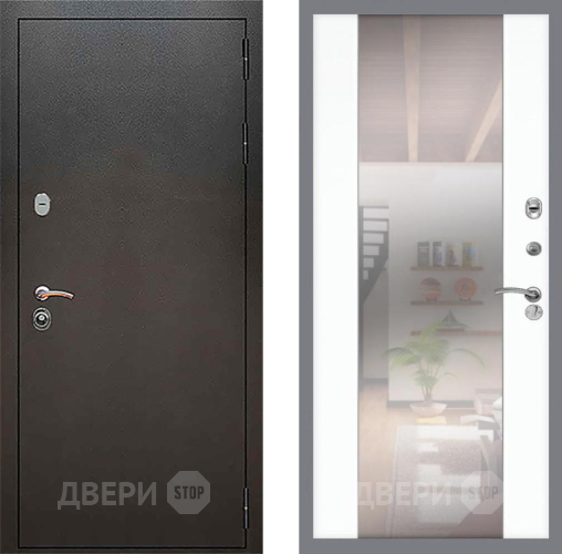 Дверь Рекс (REX) 5 Серебро Антик СБ-16 Зеркало Силк Сноу в Солнечногорске