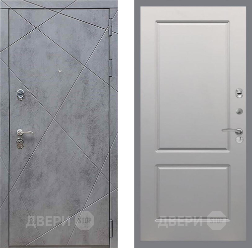 Дверь Рекс (REX) 13 Бетон Темный FL-117 Грей софт в Солнечногорске