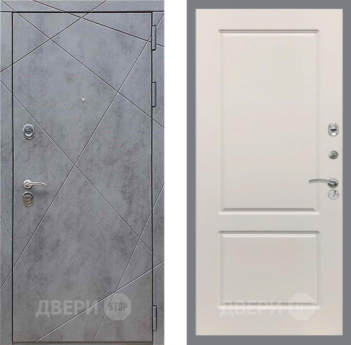 Входная металлическая Дверь Рекс (REX) 13 Бетон Темный FL-117 Шампань в Солнечногорске