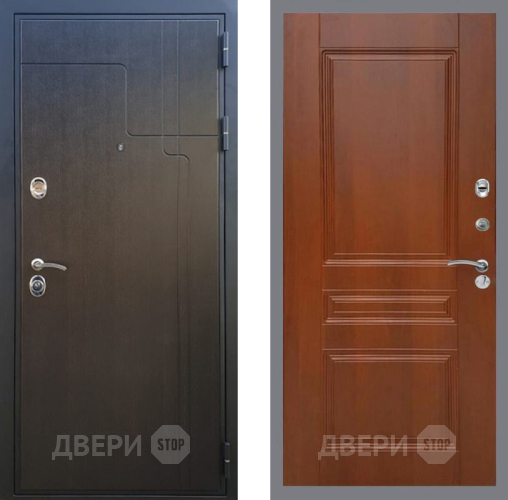 Входная металлическая Дверь Рекс (REX) Премиум-246 FL-243 Итальянский орех в Солнечногорске