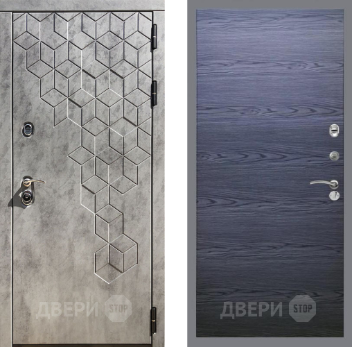 Дверь Рекс (REX) 23 GL Дуб тангенальный черный в Солнечногорске