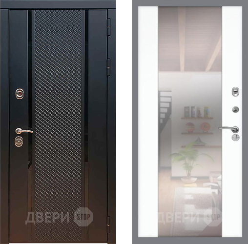 Дверь Рекс (REX) 25 СБ-16 Зеркало Силк Сноу в Солнечногорске